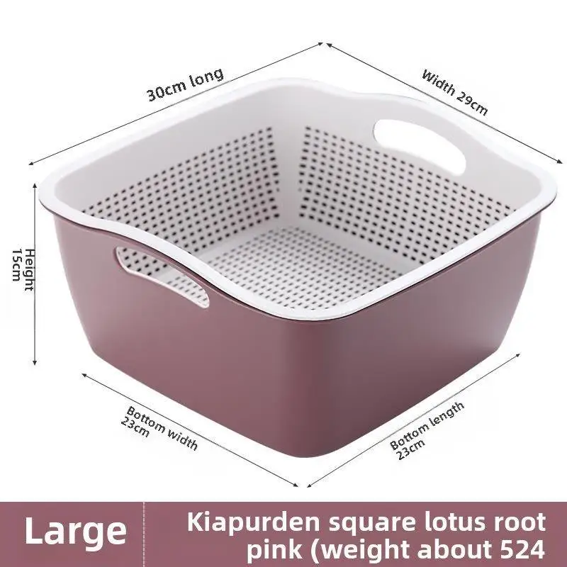 thickened-double-layer-plastic-kitchen-drain-basket-multi-function-vegetable-washing-basket-fruit-draining-basket-storage