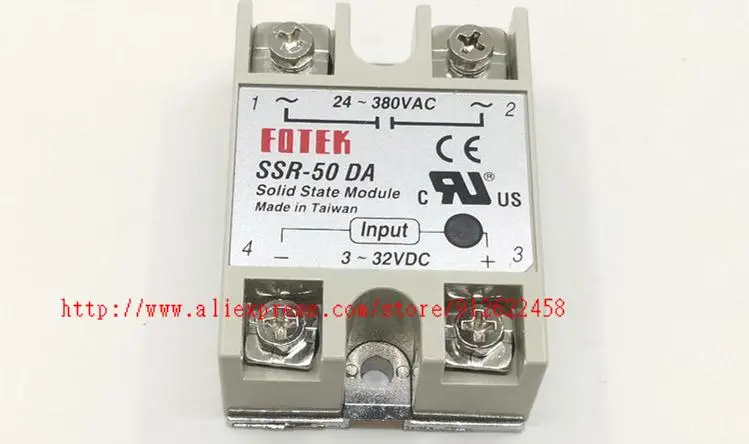 10 PCS SSR-50DA  Single-Phase Solid State Relay 50A DC control AC SSR50DA