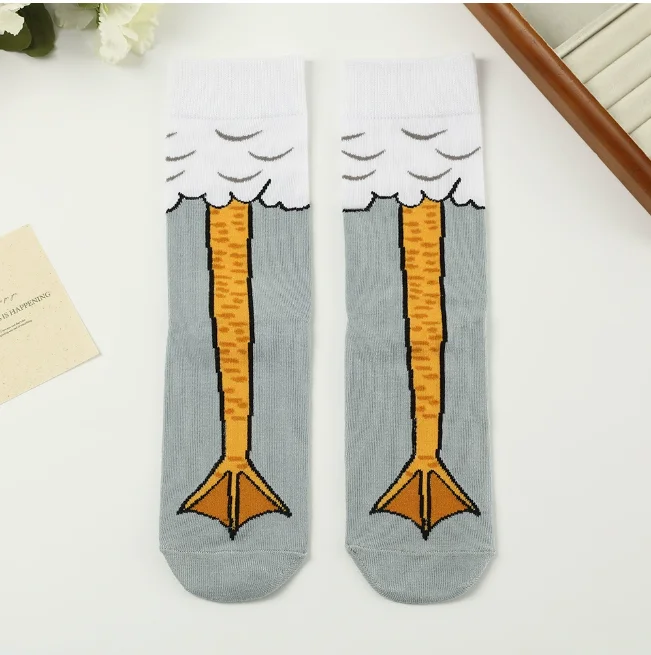 Niedliche Tierpfoten-Socken Anime Halloween Frosch Enten Gänse Lange Füße Lustige Socken Damen Herren Weihnachten Wadenlange Socken Freunde Neujahrsgeschenke – Detail 7