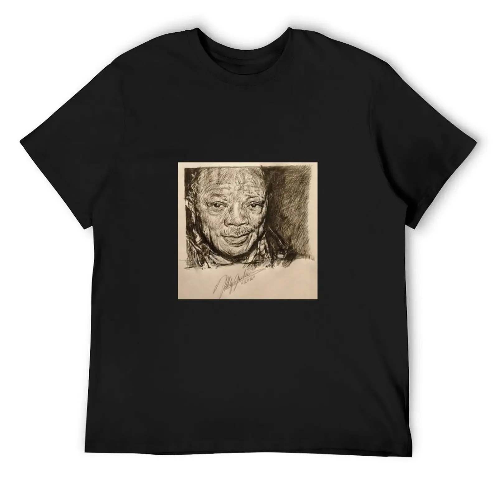 

Quincy Jones T-Shirt aesthetic clothes blacks mens workout shirts