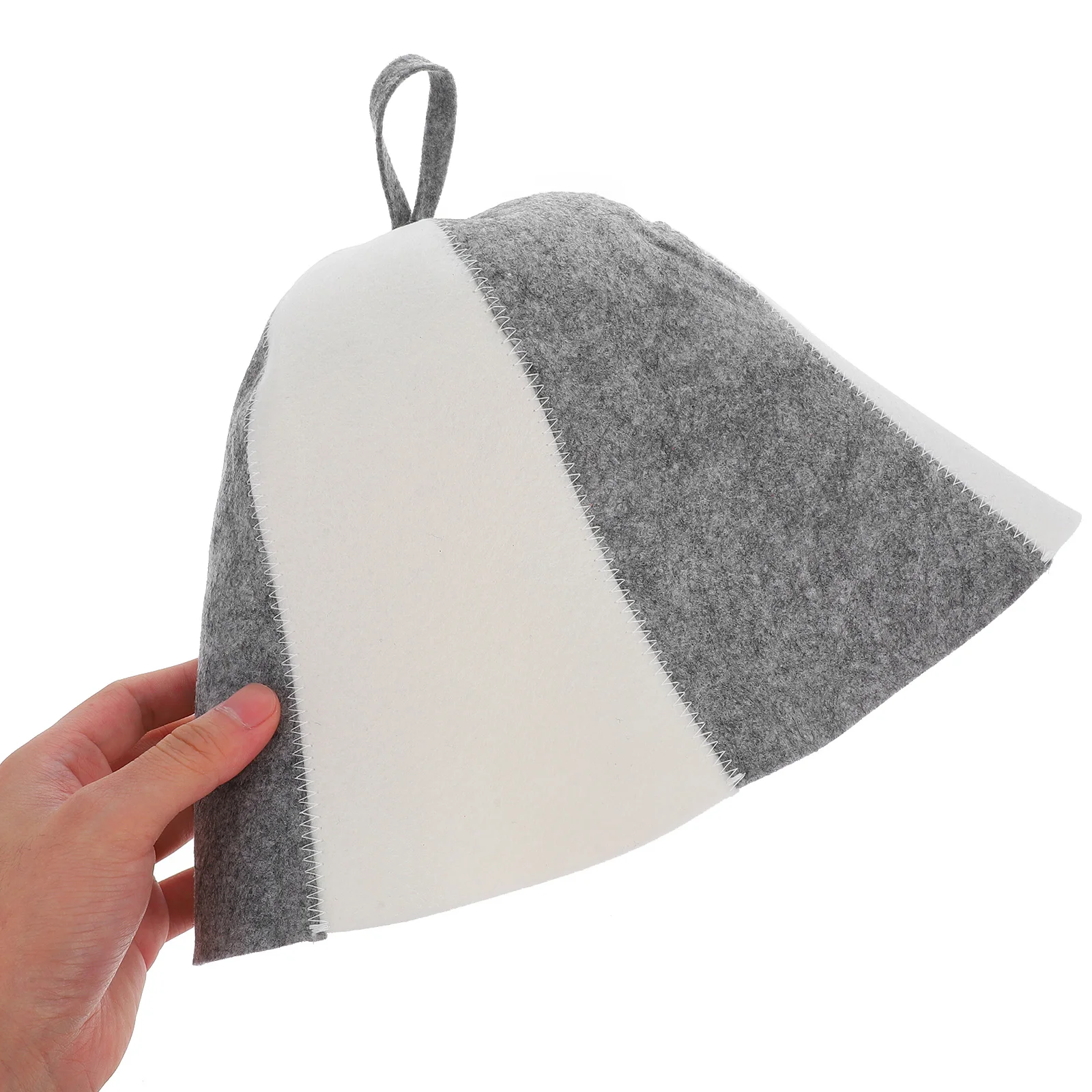 2Pcs Thick Felt Sauna Hats Water Absorbent Comfortable Sauna Caps Bathing Hats for Men Women Reusable Large Shower Caps