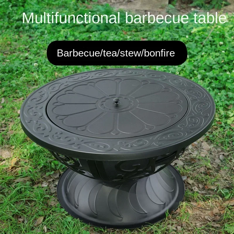 Home heating pot, charcoal, courtyard tea, cooking barbecue tea, barbecue table, indoor heating stove