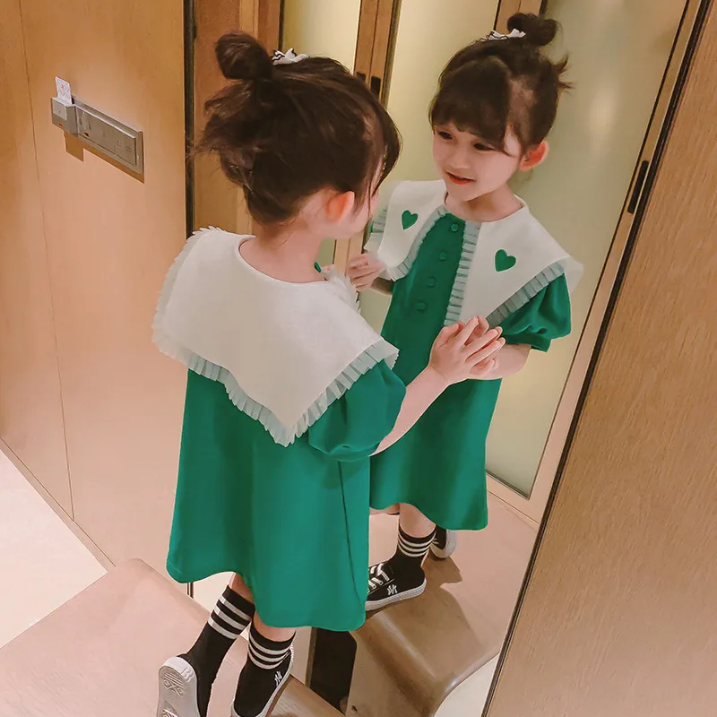 

Girls' 'S Clothing New Baby Girl Princess Western Style Children'S Skirt Subnet Red Summer Dress