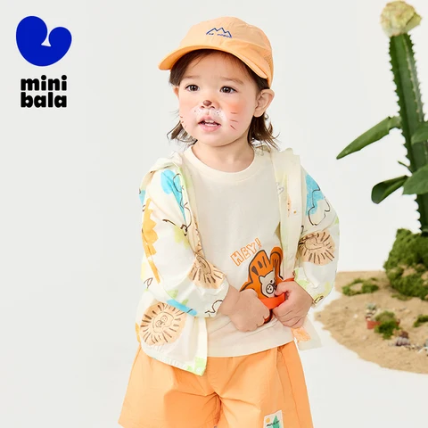 Детская солнцезащитная куртка Mini Bala из хлопка