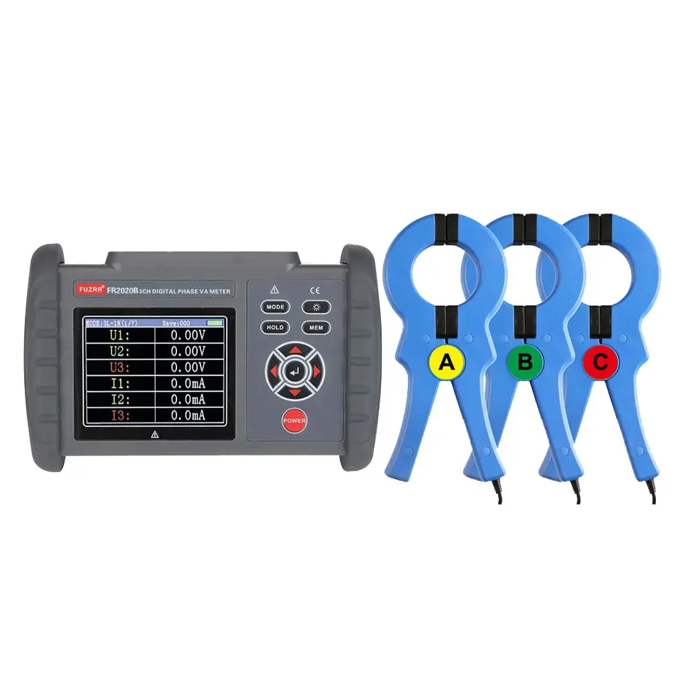 FR2020B Large-Diameter Three-Phase Digital Phase Voltage Meter 3CH Phase Digital VA Meters