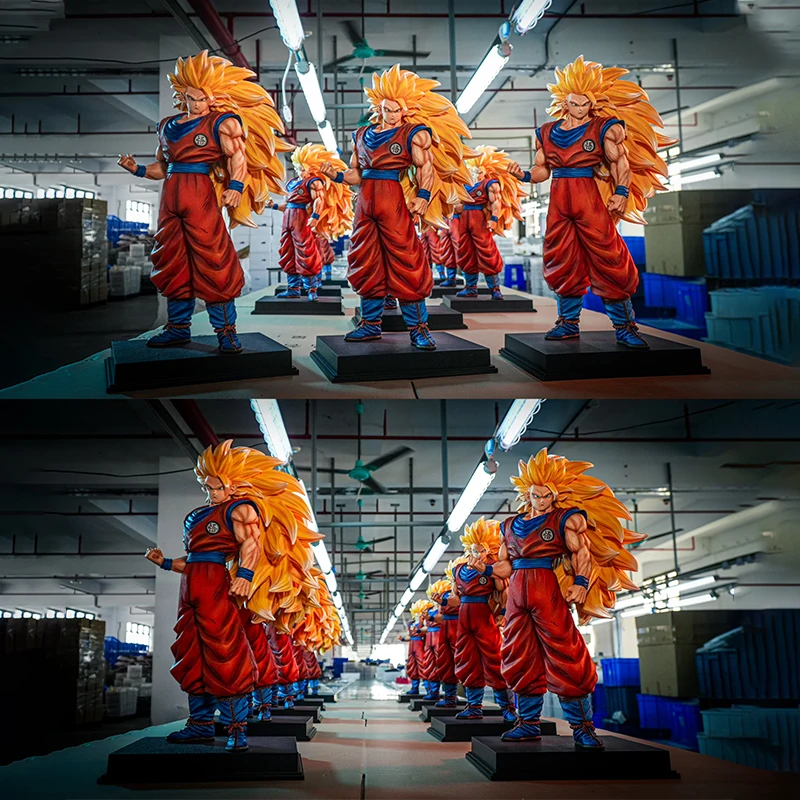 【Caldo】56 cm Jt Dragon Ball Personaggio 2% Super Tre Goku Personaggio dei cartoni animati Modello Tendenza Collezione di giocattoli Ornamenti Statua regalo