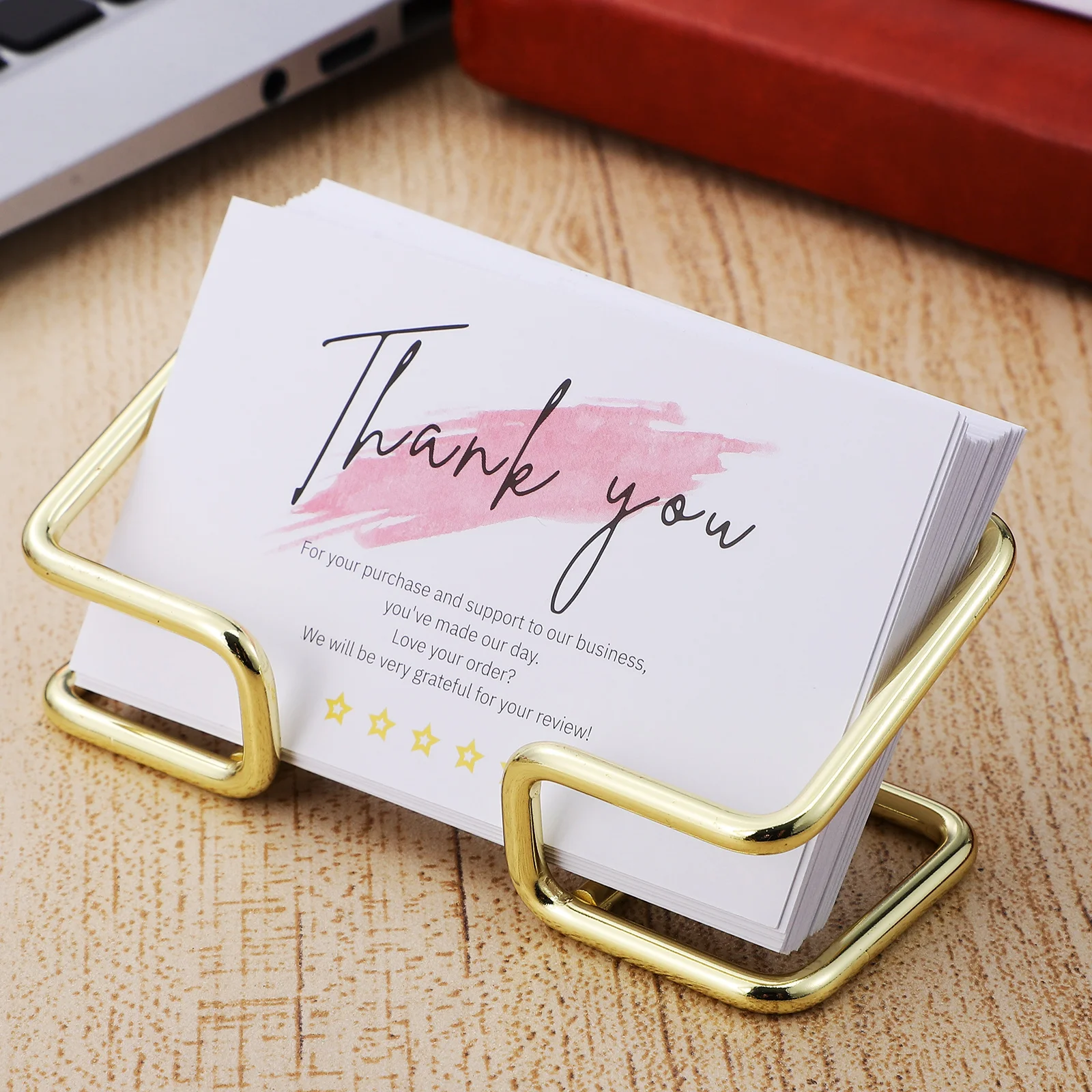 

3Pcs Business Card Holder Organizer Office Desk Display Stand Memo Counter Accessories Tabletop Shelf Home Card Holder Storage