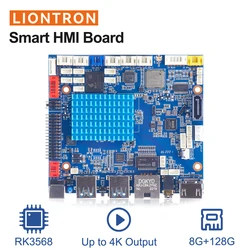 Liontron RK3568 Android 11 board HDMI Input and Output LVDS eDP MIPI Driver PCBA MainBoard Support 4K 1080P Wifi BT