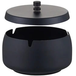 Desktop Cigarette Ashtray Desktop Ashtray With Lid Stainless Steel Windproof Ash Tray For Office Home