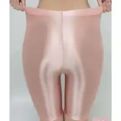 Summer Spring Ultra-thin Glossy Satin Sexy Women Shorts Casual Plus Size High Waist Tight Bottoms