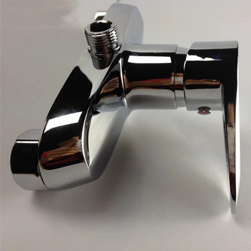 New Brass Polished Chrome Finish Shower Faucet Bathroom Bathtub Handheld Shower Tap Mixer Faucet Wall Mounted