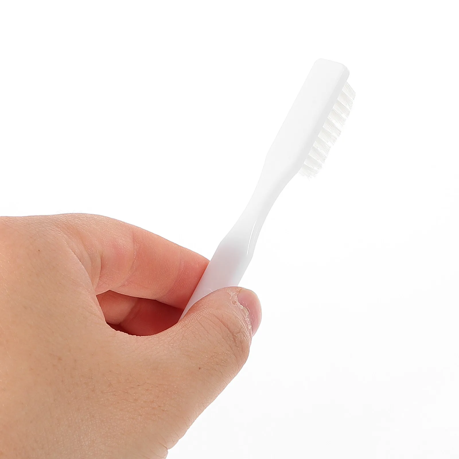 20Pcs Prison Toothbrushes Short Handle Flat Head Mini Toothbrush Soft Bristles for Correctional Facilities Oral Hygiene Bulk