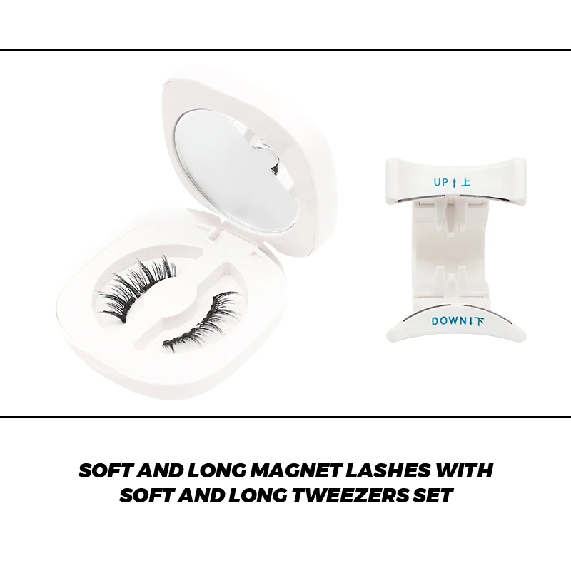 Magnetische Wimpern wasserdicht magnetisches Set natürliche falsche Wimpern weiche magnetische Wimpern magnetische Wimpern Set Pinzette Make-up – Detail 4
