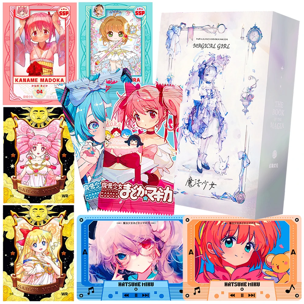 Carte de Collection limitée Magic Girl, cadeau amusant, classique, Anime japonais, IP, déesse charmante, autocollants créatifs, jouets de Table familiale