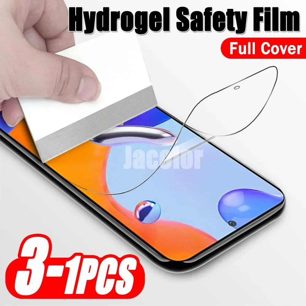 Front 1-3PCS Hydrogel Film For Xiaomi Redmi Note 11 4G 10 Pro Max 5G Gel Protection For Note11Pro Note10 Screen Protector