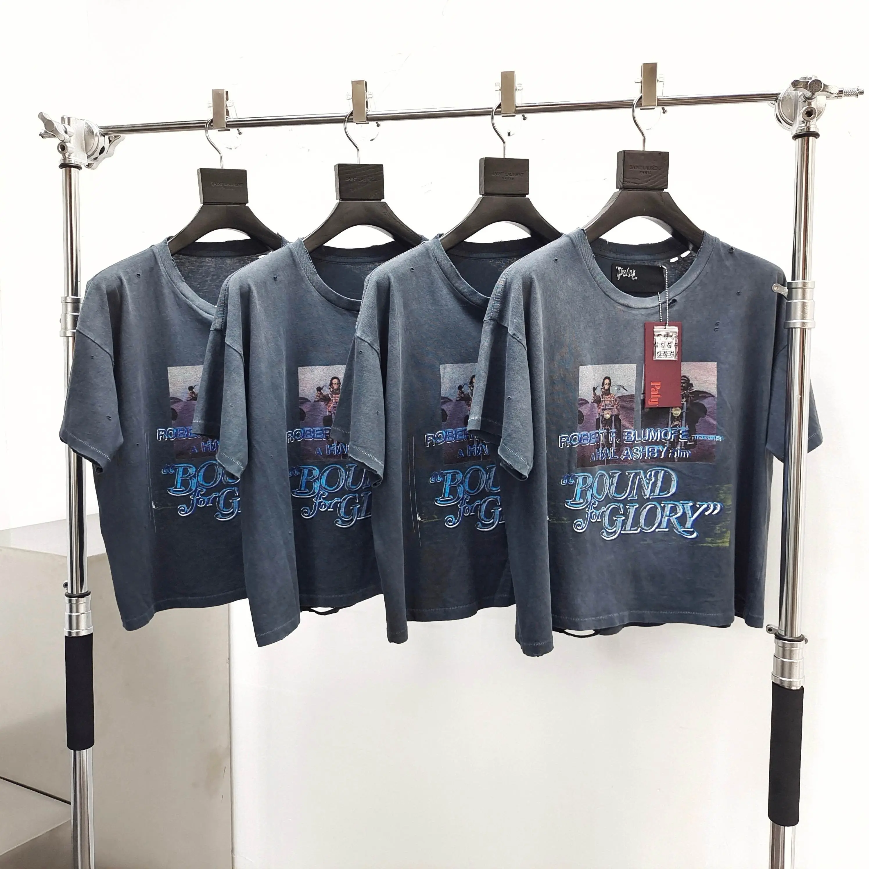 Paly Hollywood Path of Glory Vintage Sabotage Washed Black Short Sleeve Tee