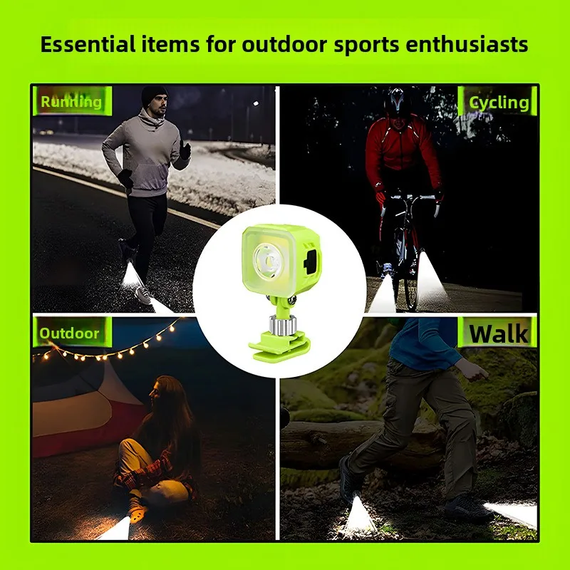 Multifunction LED Shoe Light Multi Level Dimming Portable Clip On Outdoor Night Running Cycling Small Flashlight Bright Durable