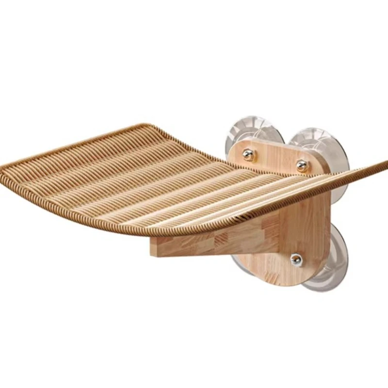 

Cat Hammock Glass Window Suction Cup Cat Climbing Frame Balcony Solid Wood Hanging Cat Nest