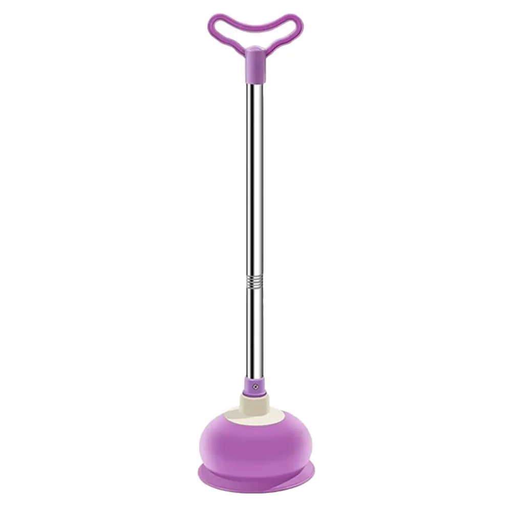 

1pc Toilet Unclog Clogging Solver PVC Stainless Steel Rubber Suction Cleaner Toilet Dredging Tool Sewer Cleaning Bathroom