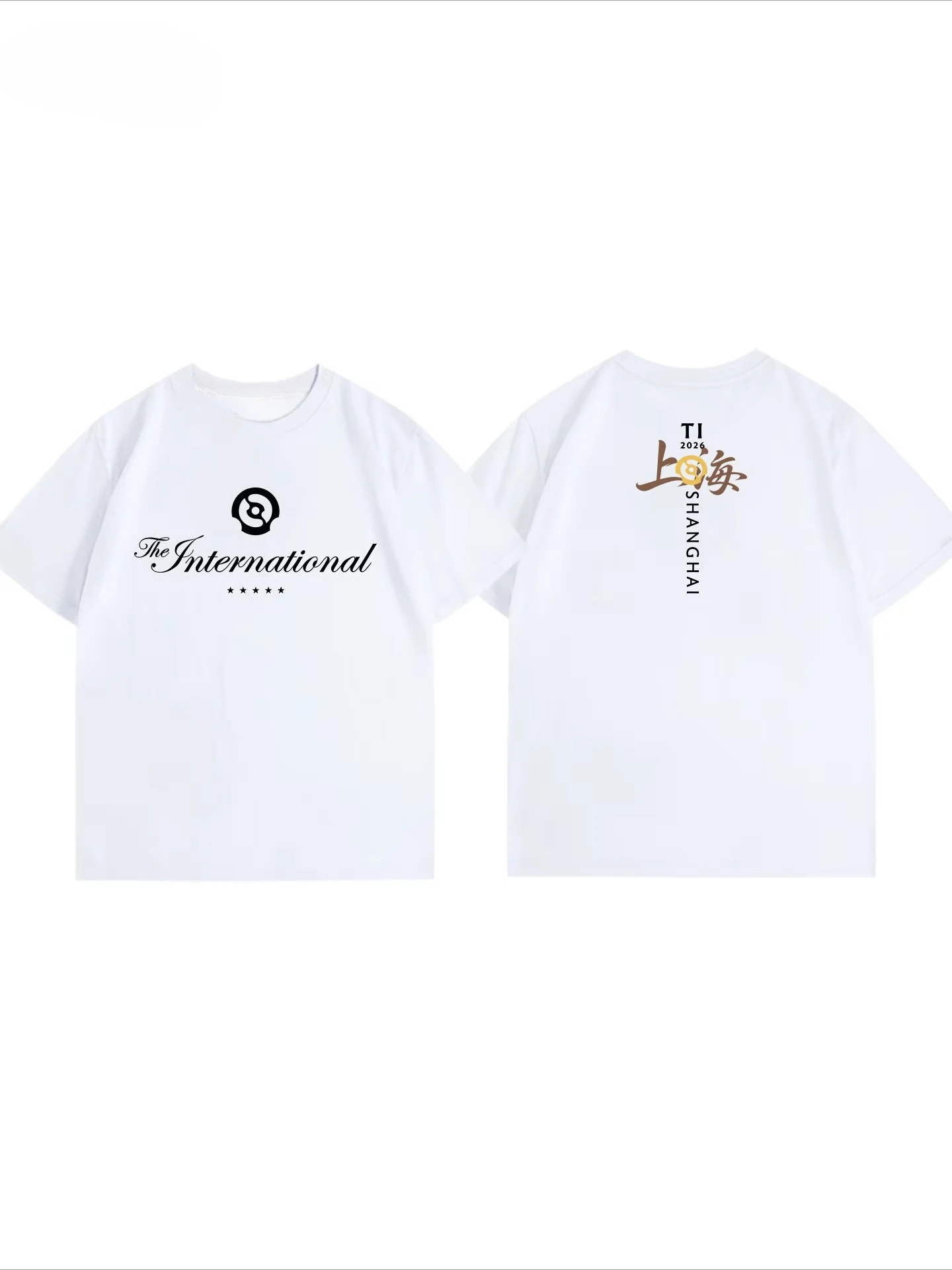 DOTA 2 TI15 Shanghai International Invitational Short‑sleeve T‑shirt AME Fans Support Tee Summer Men and Women Cotton Casual Top