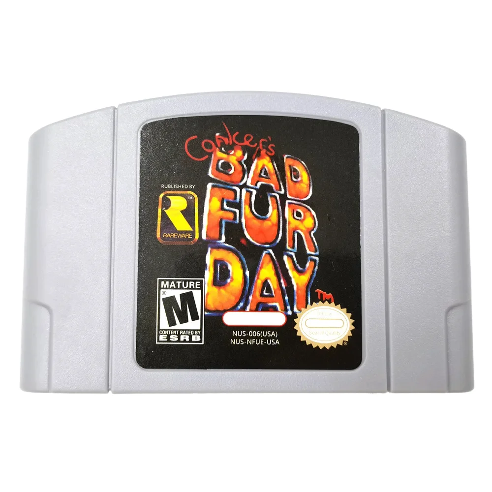 N64 คอนโซลวิดีโอเกมตลับหมึก BANJO Series 007 Castlevania Conkers Bad Fur Day Hobby Collection ของขวัญของเล่น USA Version