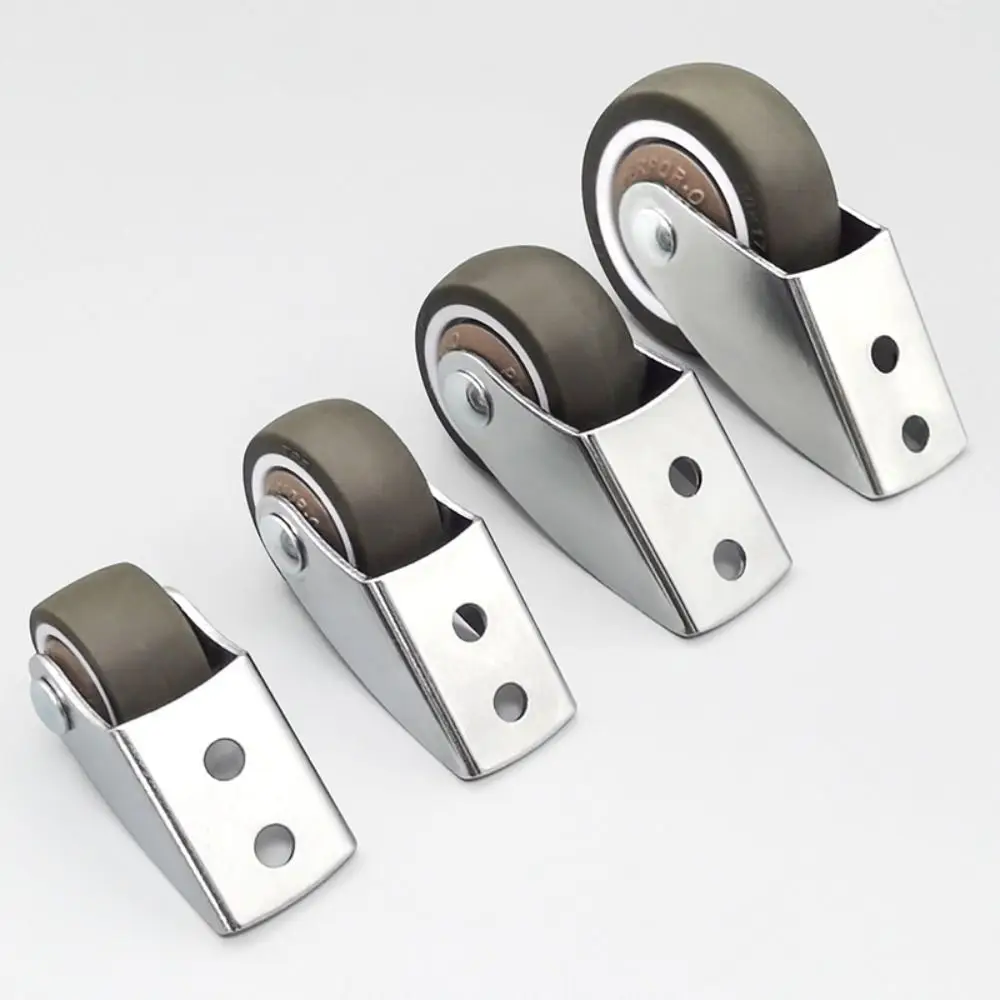 Floor-Friendly Rigid Caster Wheels Anti-Sag Smooth Rolling Furniture Wheels Mute Durable Rubber Caster Wheels Home Improvement