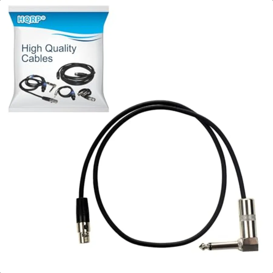 Mini conector TA4F a cable de instrumento de ángulo recto de 1/4 Compatible con Line6 Relay G50 G55 G90 sistema de guitarra Digital Wirel TBP