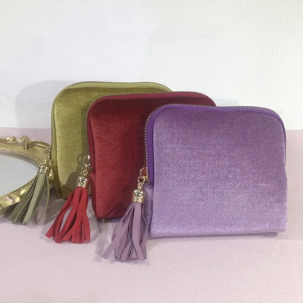 

Purse Velvet Jewelry Packing Bag Bracelet Large Capacity Jewelry Storage Bag Tassel Organizer Jewelry Holder Outdoors