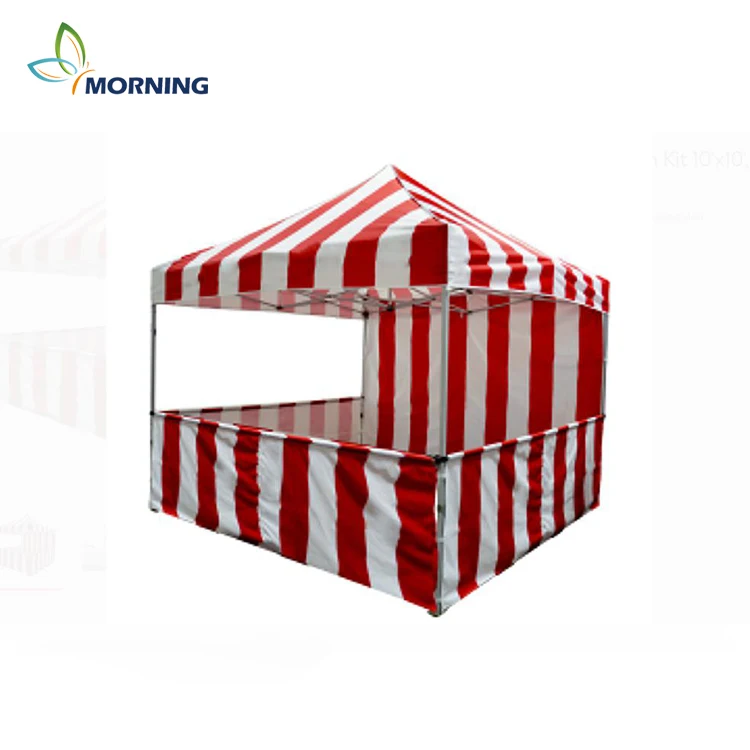 Custom 10x10 Ft. 3x3 M Mini Red White Stripe Carnival Promotion Tent