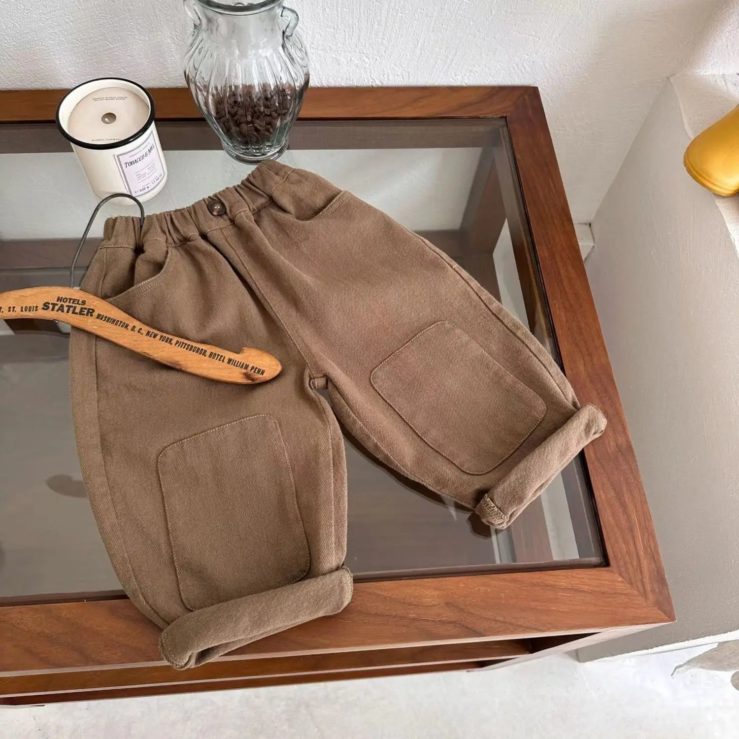 2025 New Children's Autumn Pants Cotton Baby Pants Children's Overalls Versatile Soft and Breathable