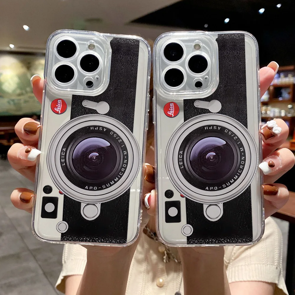 

L-Leica camera Retro Phone Case for iPhone 12 11 13 14 15 16 Max Pro Plus Magsafe Magnetic Wireless Cover