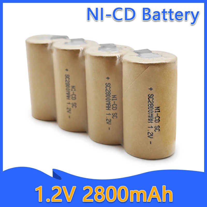 

Original 1.2V 2800mAh Ni-Cd Battery,for Power Tool Screwdriver Drill Replace Rechargeable 1.2V Ni-Cd Battery