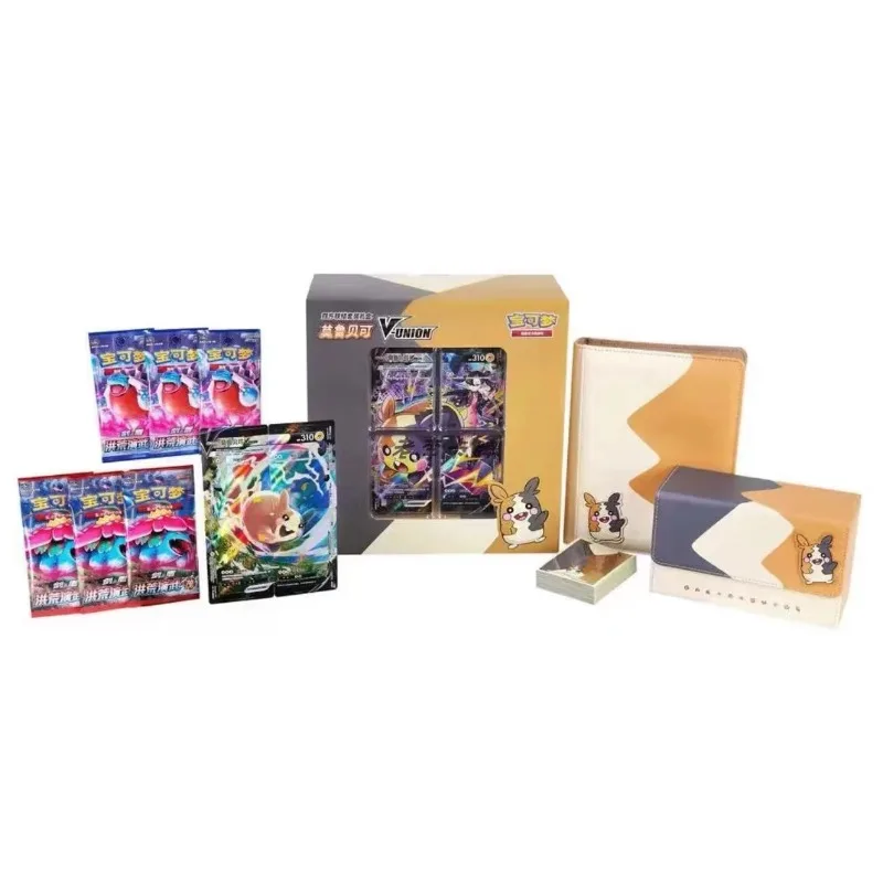 Pokemon PTCG Four-Way Connection Series Collection Photo Frame Simplified Chinese Exchangeable Anime Game Peripheral Cards Box