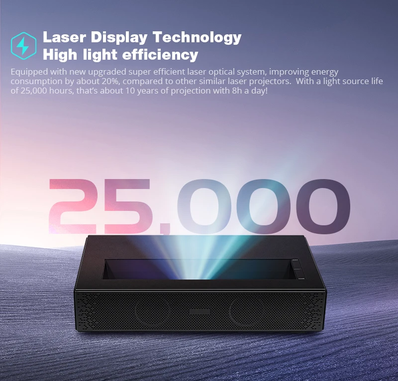

Cinema Projection 4K Projector - High Lumen Business Projector for Large Venue Presentation WiFi 6 Garden Decor Hot Sale