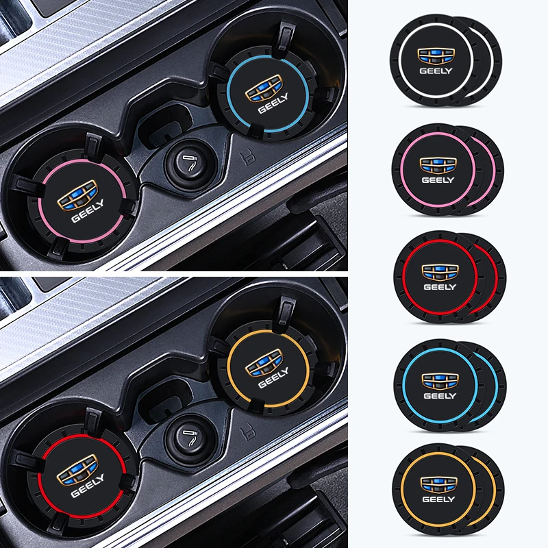 Silicone Car Cup Holder Coaster Anti-Slip For Geely Atlas Boyue Emgrand X7 EC7 GC6 Parts LC EC8 Atlas CK2 CK3 GT GC9 view 3