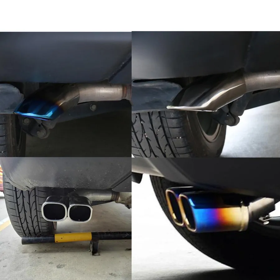 

Car Cover Muffler Exterior Black Pipe Dedicate Stainless Steel Exhaust Tip Tail Outlet For Nissan Qashqai J11 2016 2017 2018