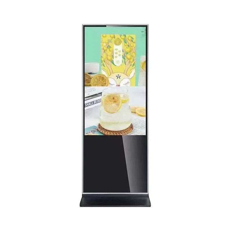 

65 inch vertical capacitive touch advertising machine milk tea shop elevator shopping mall high definition landing advertisingn