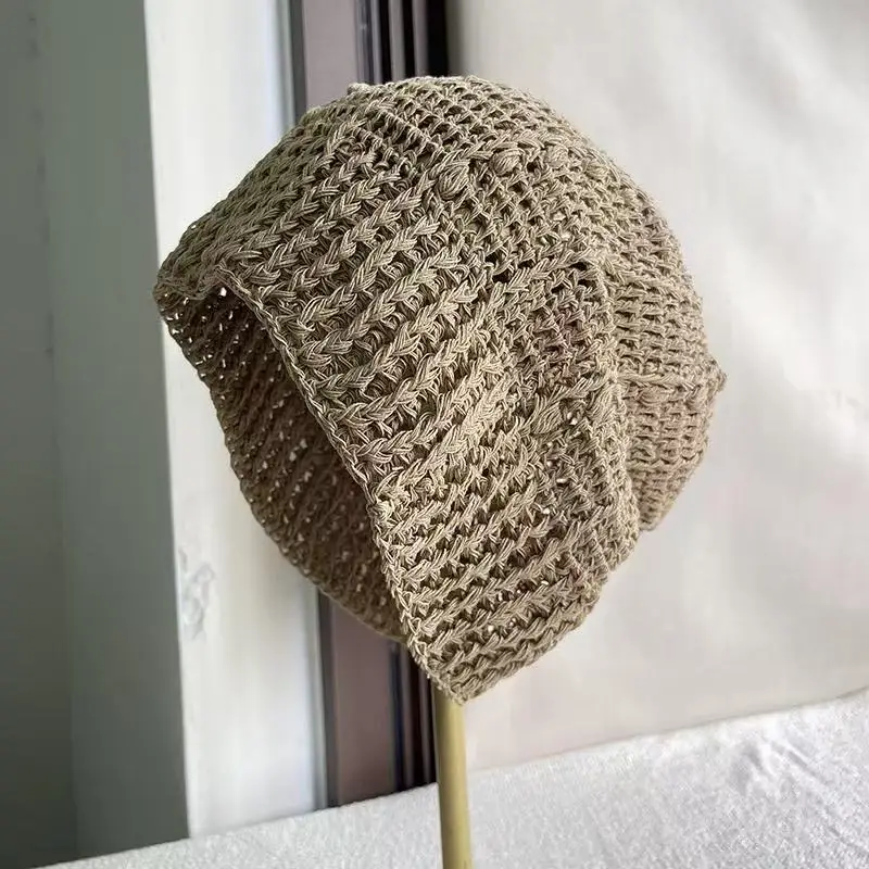 Muslim Caps For Men Clothing Women Skull Prayer Hat  Knitted Mesh Kufi Kippah Islamic Saudi Arabia Jewish Summer Black 0730 view 4