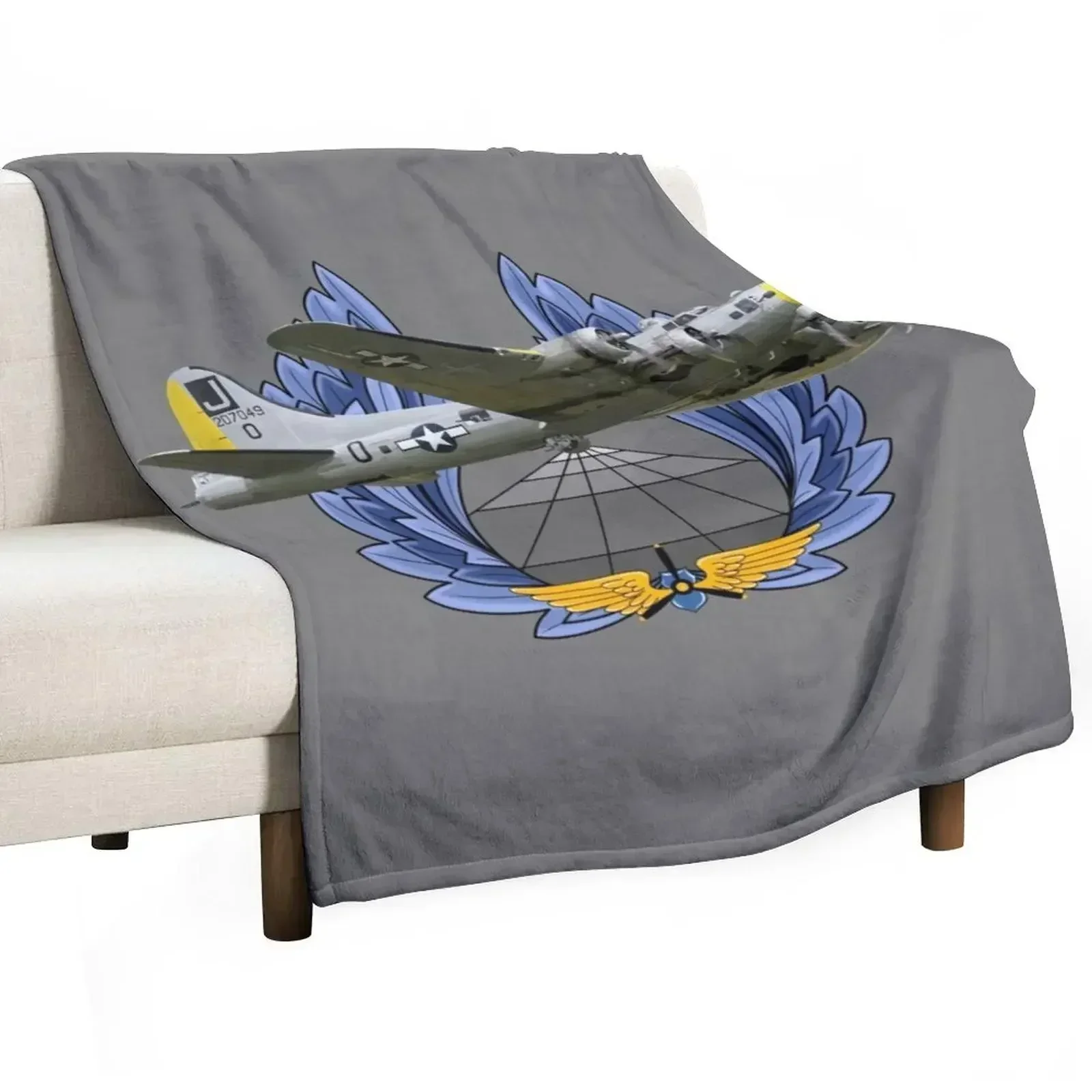 

B-17 Flying Fortress Throw Blanket Loose Softest Decoratives Extra Large Throw Blankets