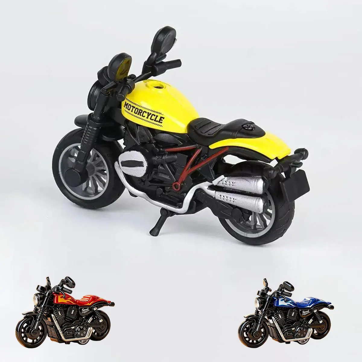 1 Uds. Modelo de motocicleta juguetes Mini vehículos accesorios de decoración para regalo de niño coche de aleación regalos de cumpleaños para niños