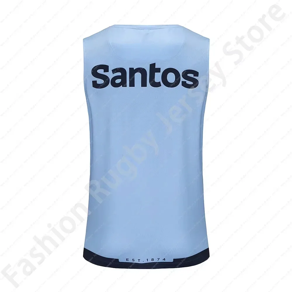 Nsw Waratahs Isc 2025 Rompi Latihan Pria Rompi Rugby Biru Langit Pakaian Olahraga Rompi Tim Anak-anak Rompi Tanpa Lengan Rompi Cepat Kering