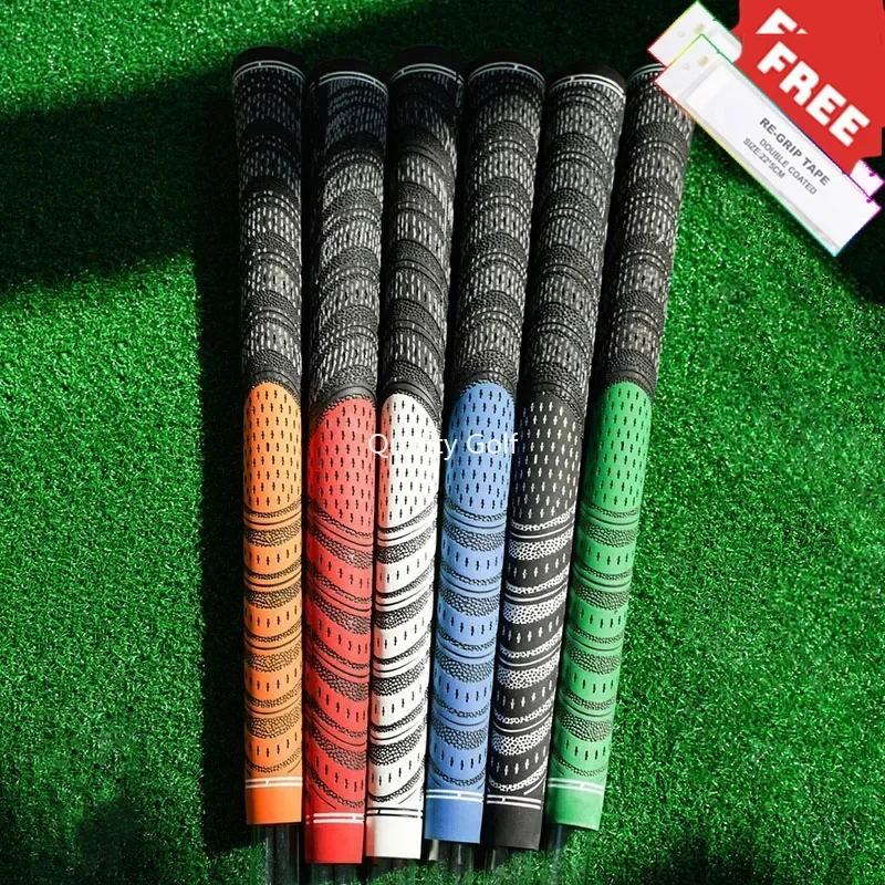 Free 13pcs Tape Man MC.c Golf Putter Grips Standard Hybrid Iron and Wood Rubber Golf Club Grip Cotton Yarn Midsize Golf Grip Kit