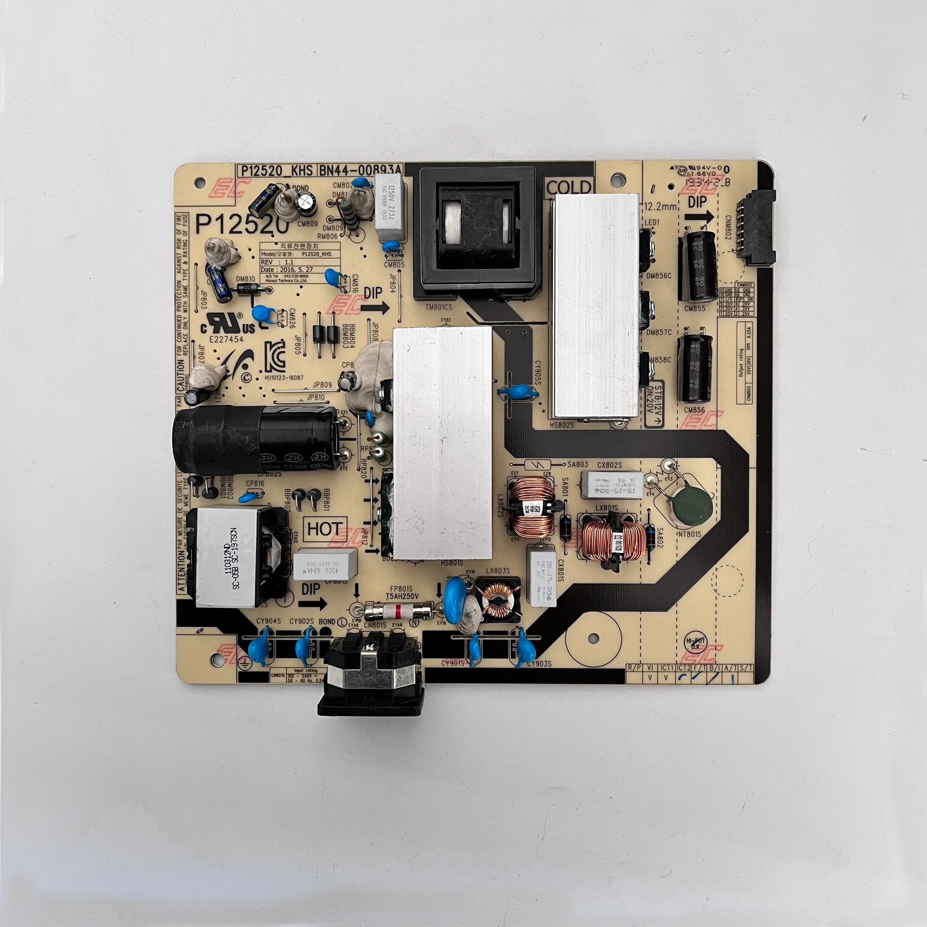 Genuine Original TV Power Supply Board P12520_ KHS BN44-00893A Works Normally And Is Suitable For LCD TV LC34H890WGUXEN TV Parts