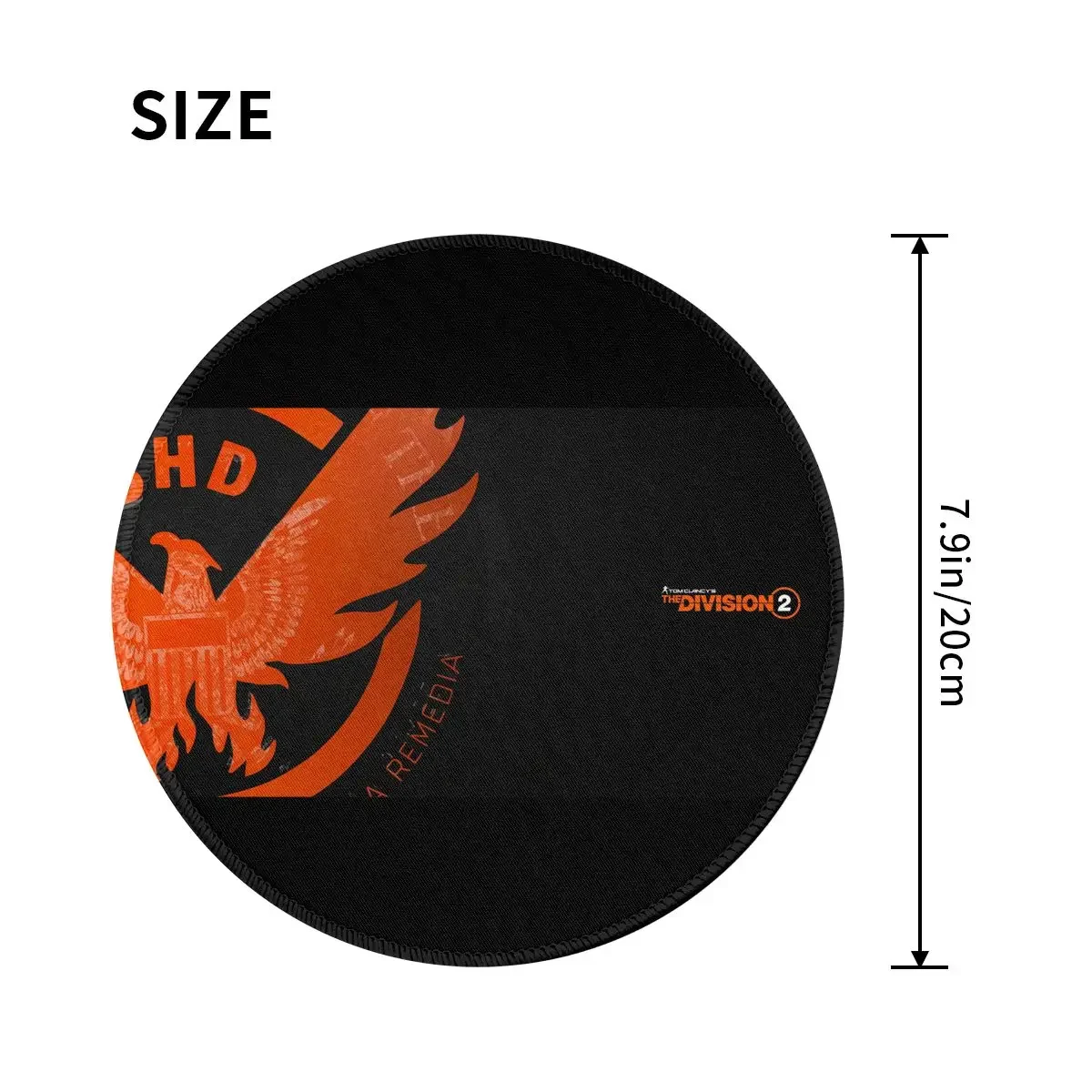 The Division Shd Strategic Homeland Division Round Mouse Pad Computer Keyboard Mouse Mat Gamer PC Desk Mat Office Table Mats