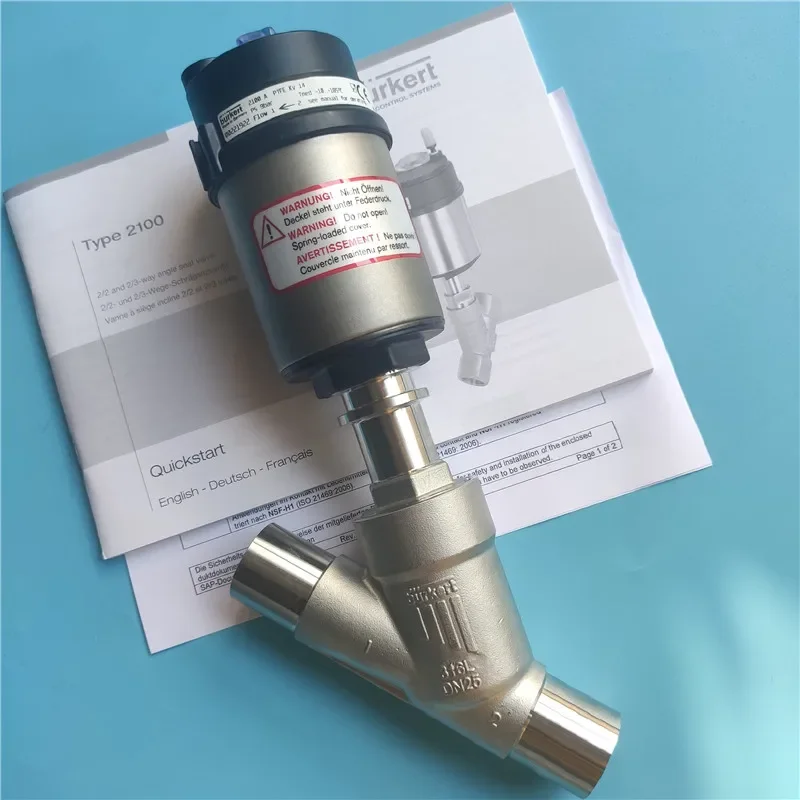 

2025.4 Burkert 2100 Угловой седловой клапан Boyd 2000 Новый пневматический тип