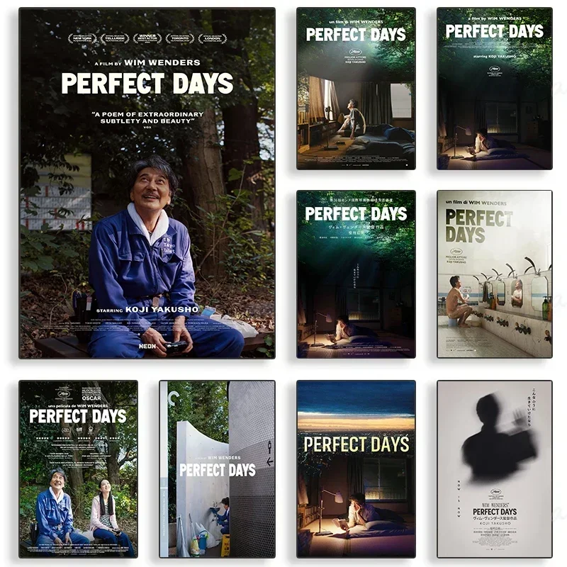 الأيام المثالية الكلاسيكية الفيلم الملصقات والمطبوعات قماش الطباعة جدار صورة فنية لغرفة المعيشة ديكور المنزل الهدايا #1