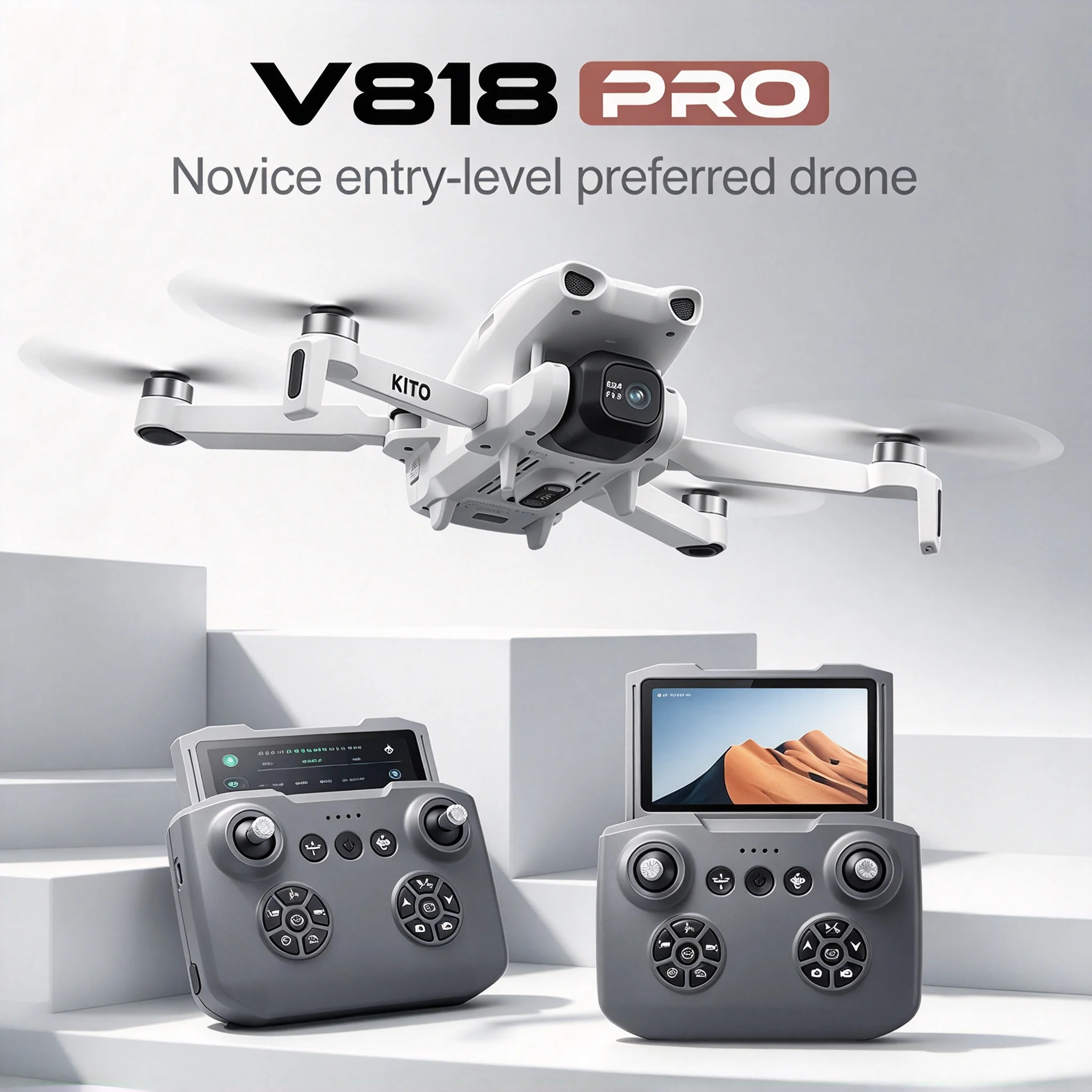 V818PRO GPS Drone Aerial Quadcopter 4K 6K 8K Camera 5G Screen Remote Smart Follow Obstacle Avoidance Pro Max Elite
