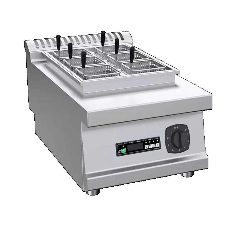 

Commercial Pasta Boiler Noodle Pot Restaurant Desktop Electric Induction Noodle Pot with 6 baskets