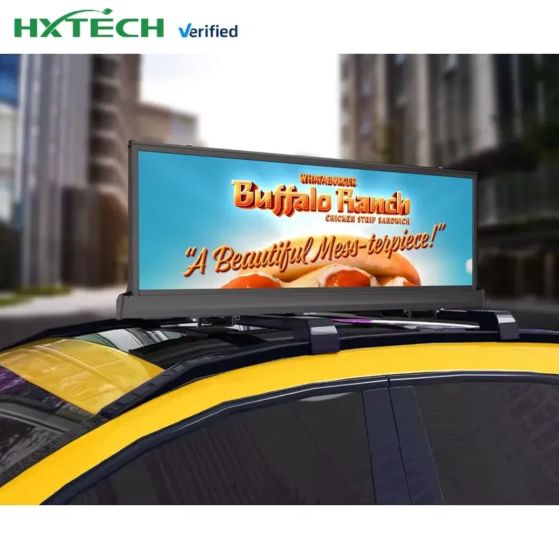 P1.8 P2.5 P3 Car Roof Led Display Wireless Control Led Screen Car Advertising Board Screens Taxi Top Led Display