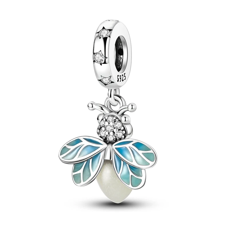 

925 silver summer night firefly pendant, suitable for personalized design jewelry chain, is the perfect gift women